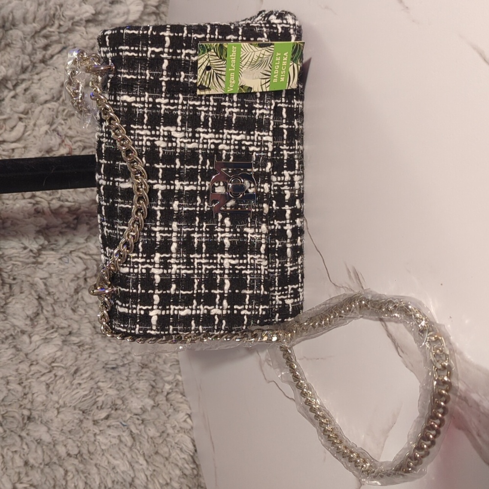 Badgley Michka tweed crossbody